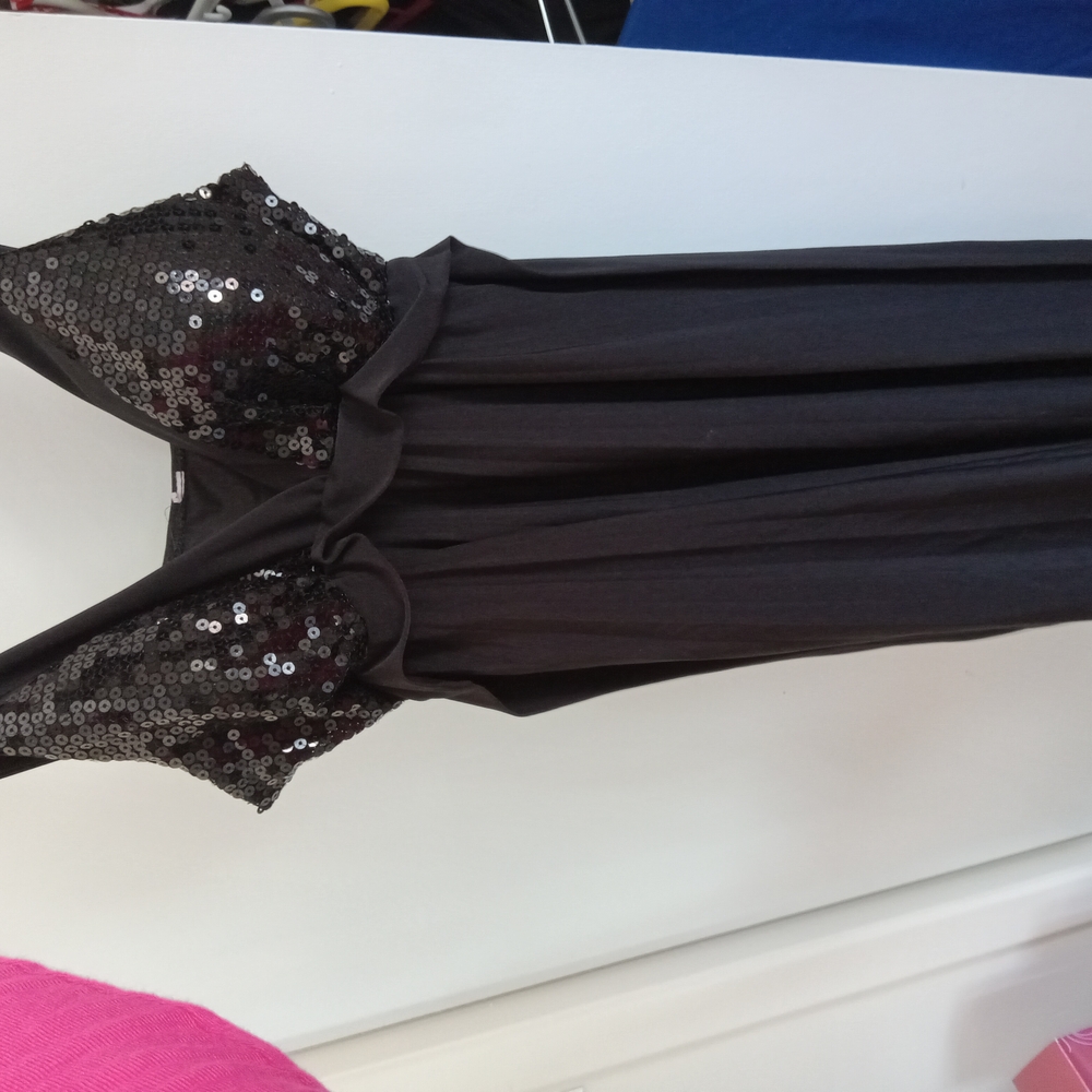 Black Sequin Dress Medium